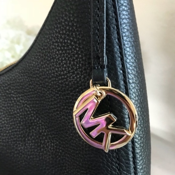 Michael Kors Lydia Black 90’s Shoulder Bag Purse - Picture 2 of 7